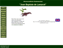 Tablet Screenshot of lamarck.de